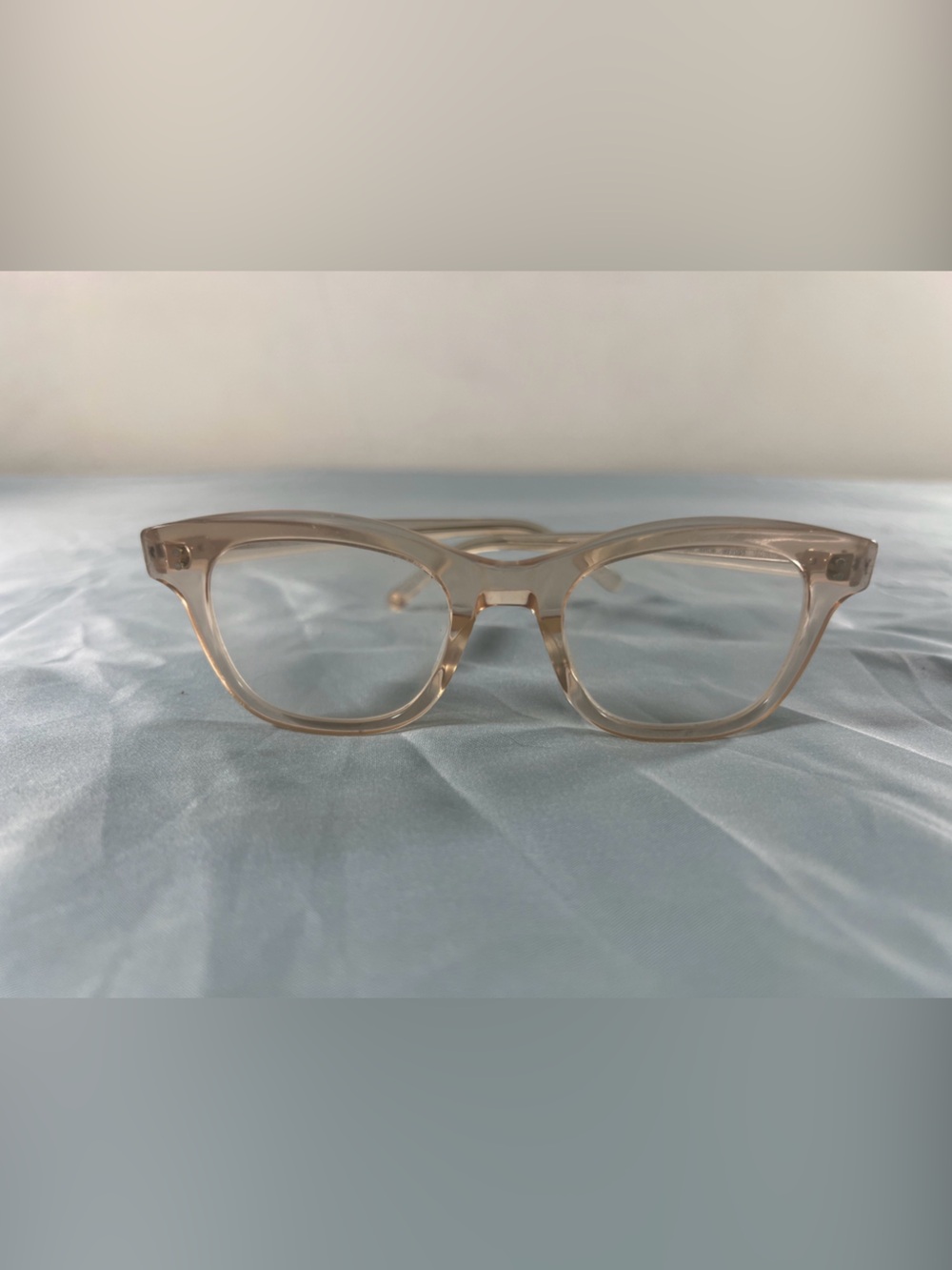 Garrett Leight Glyndon Frames 47-22 Shell Crystal Need Lens Replacement